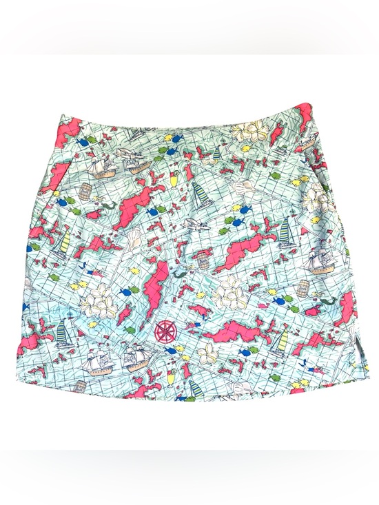 Vineyard Vines Dresses & Skirts - Vineyard vines nautical map blue pink tennis golf prep women’s skort size 8